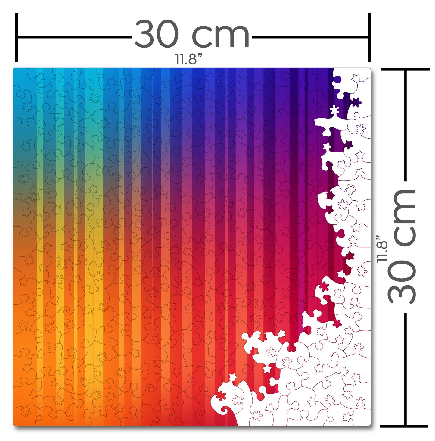 Puzzle Gradient - Hue Horizon - 200 piese - 30 x 30 cm