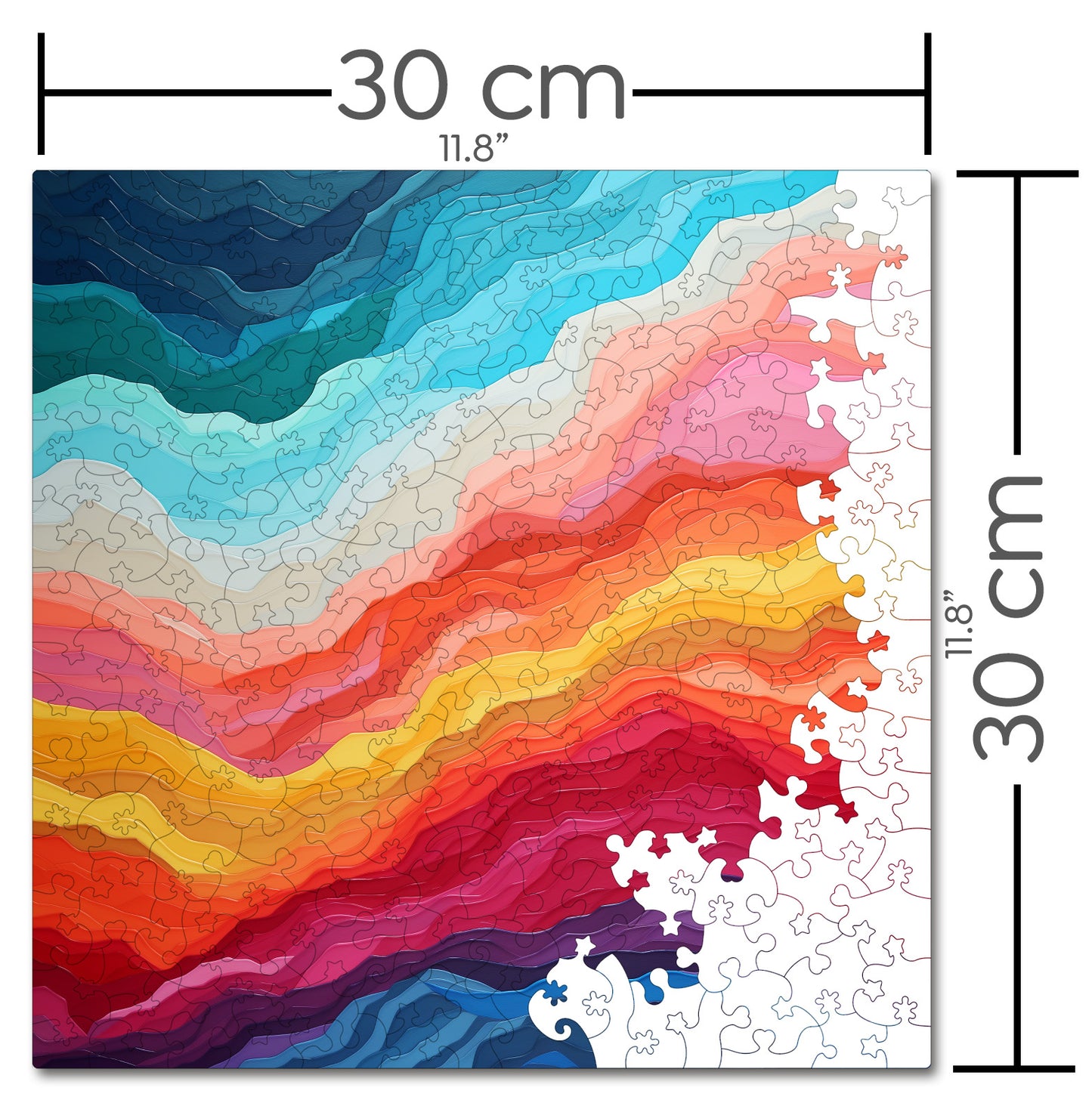 Puzzle Gradient - Electric Fusion - 200 piese - 30 x 30 cm