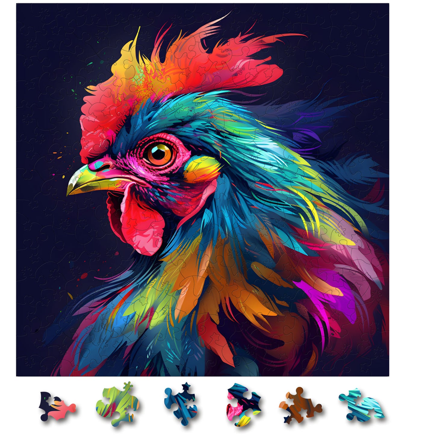 Puzzle cu Animale - Cocos - 200 piese - 30 x 30 cm