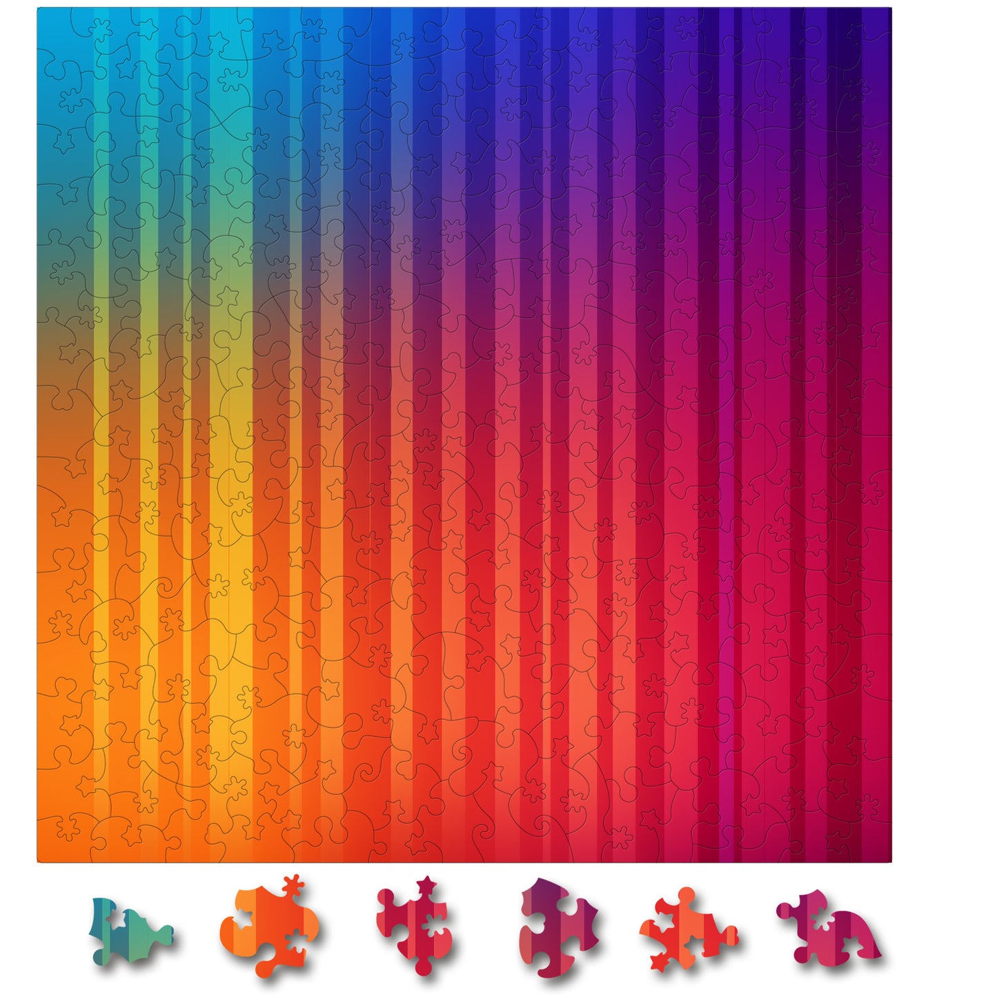 Puzzle Gradient - Hue Horizon - 200 piese - 30 x 30 cm