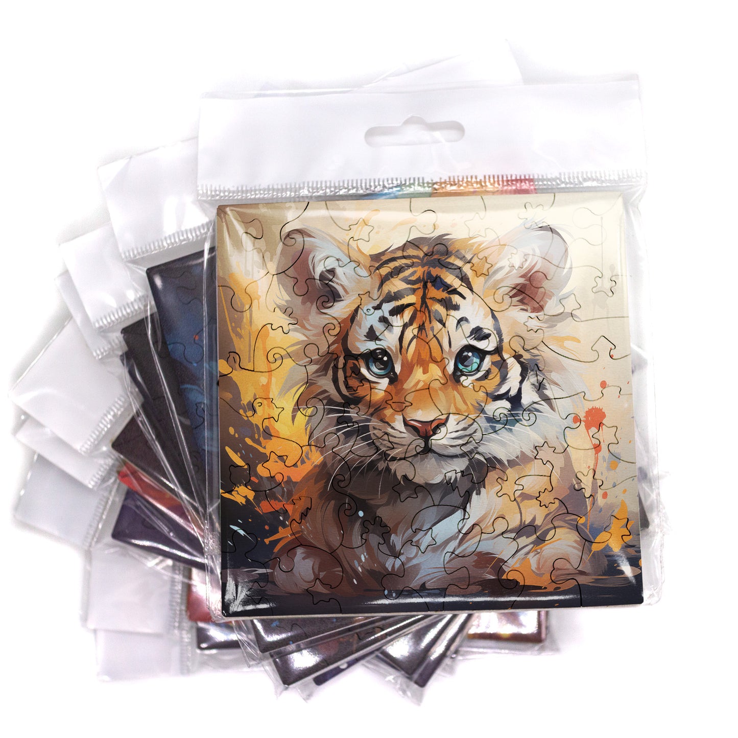 Puzzle cu Animale - Baby Tiger 3