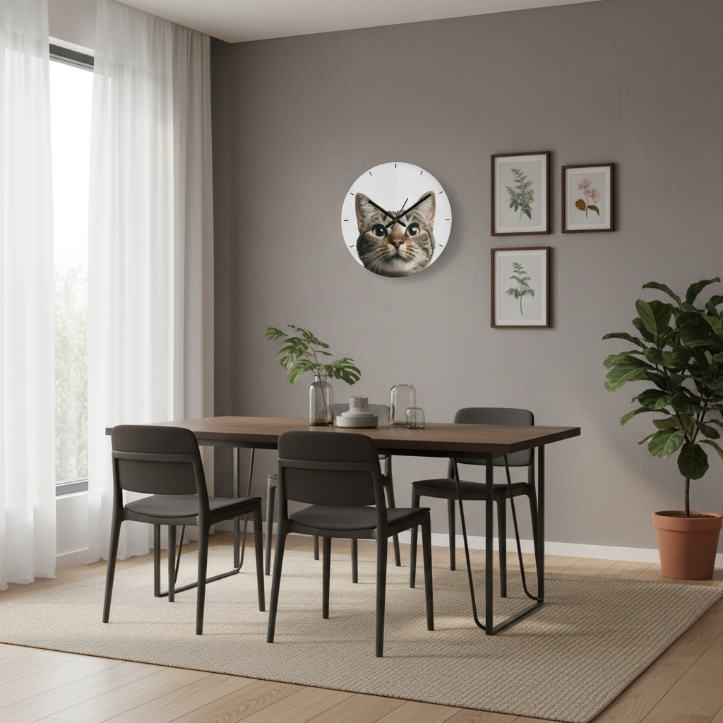 Personalizare Completă: Ceas cu poză personalizată, ceas cu fotografie, ceas cu poză animal de companie, ceas cu poza ta.