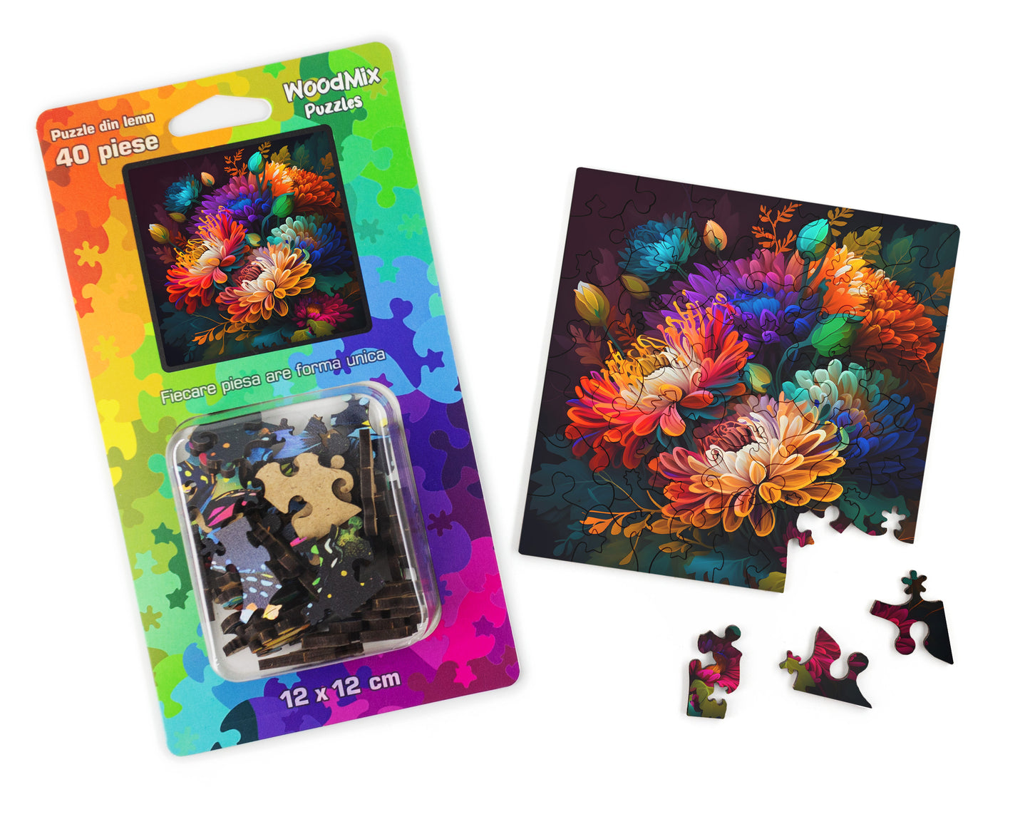 Puzzle cu Flori - Colorful Italian Asters