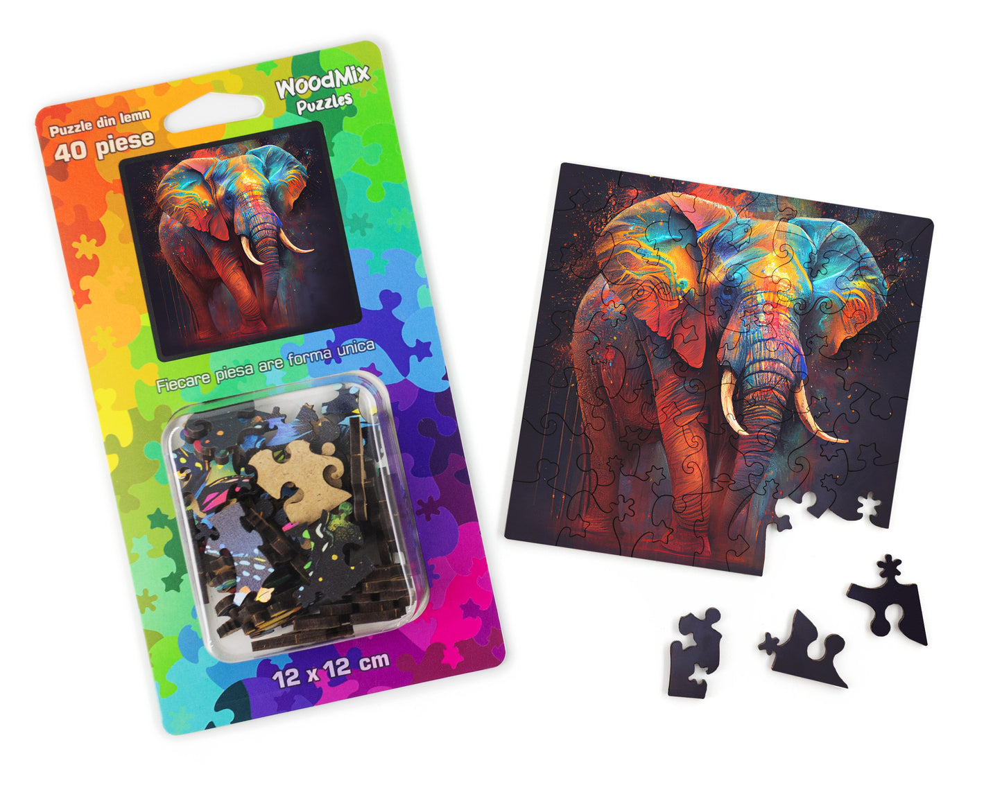 Puzzle cu Animale - Elefant 1