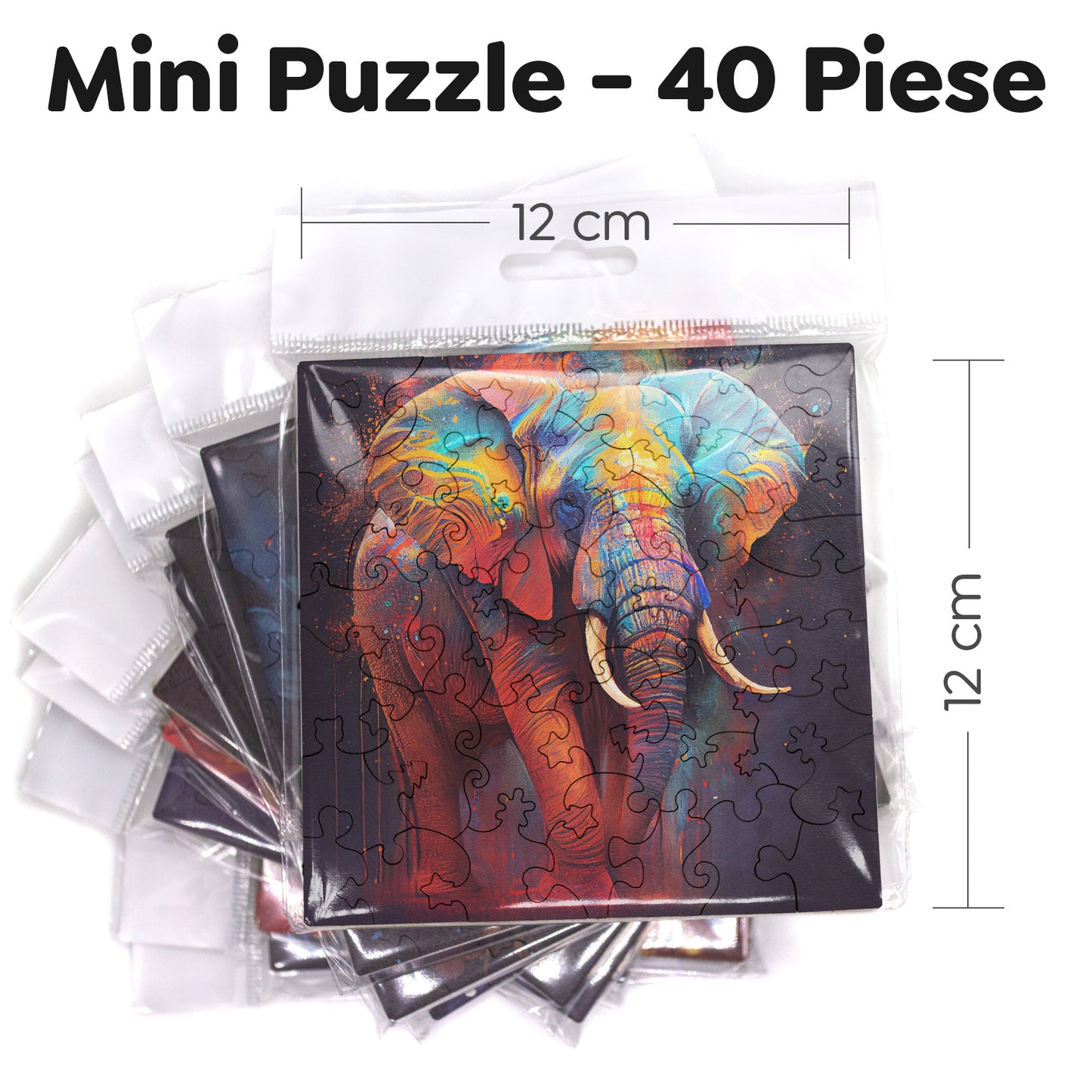 Puzzle cu Animale - Elefant 2