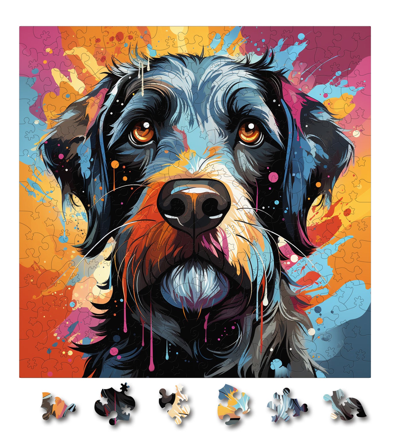 Puzzle cu Caini - Japanese Chin 3
