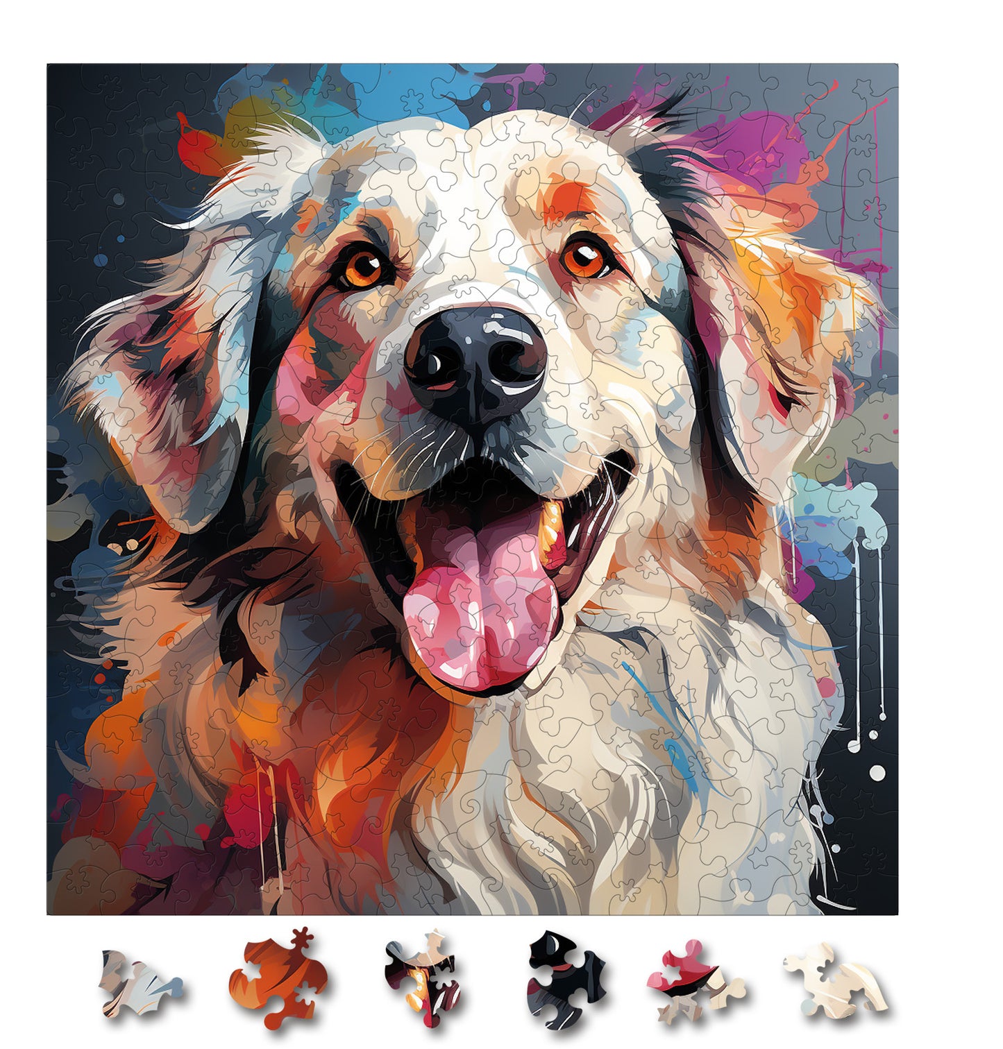 Puzzle cu Caini - Japanese Chin 3