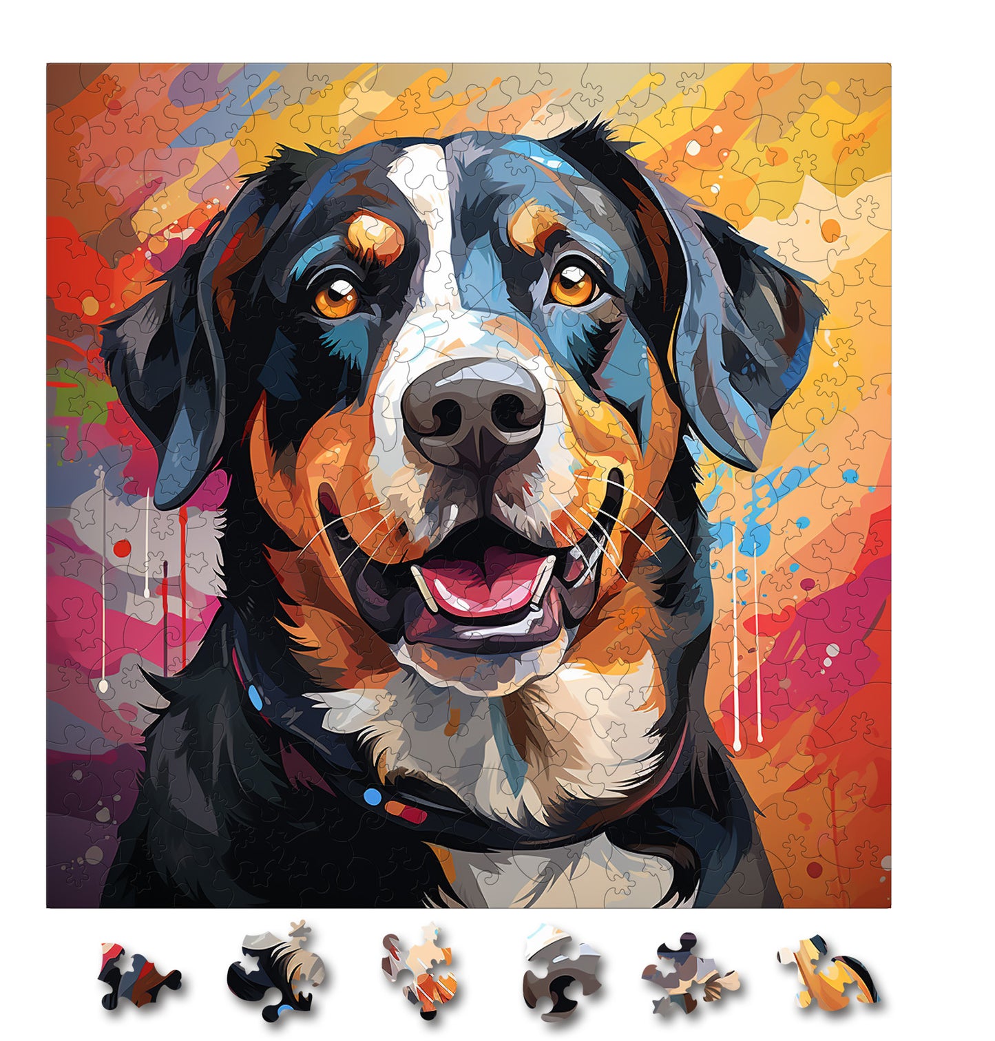 Puzzle cu Caini - Japanese Chin 3