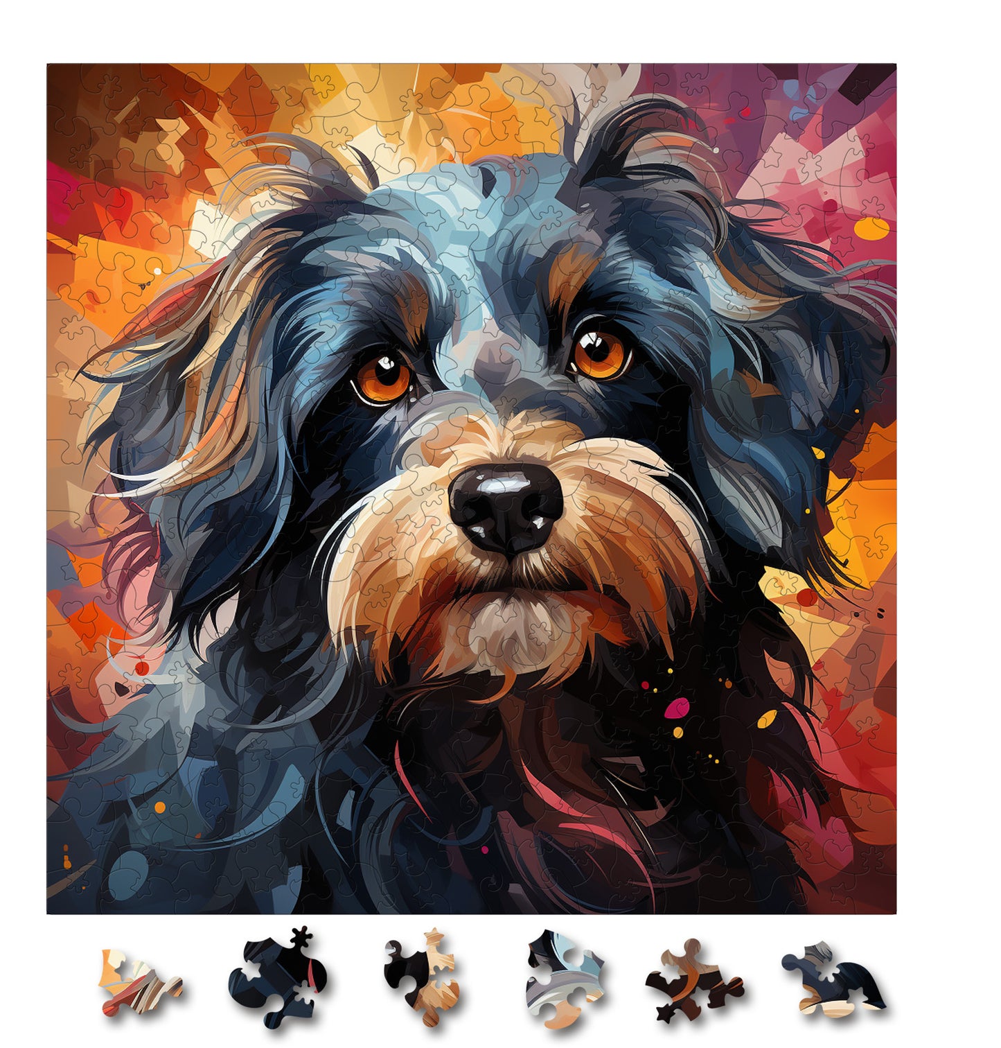 Puzzle cu Caini - Japanese Chin 3