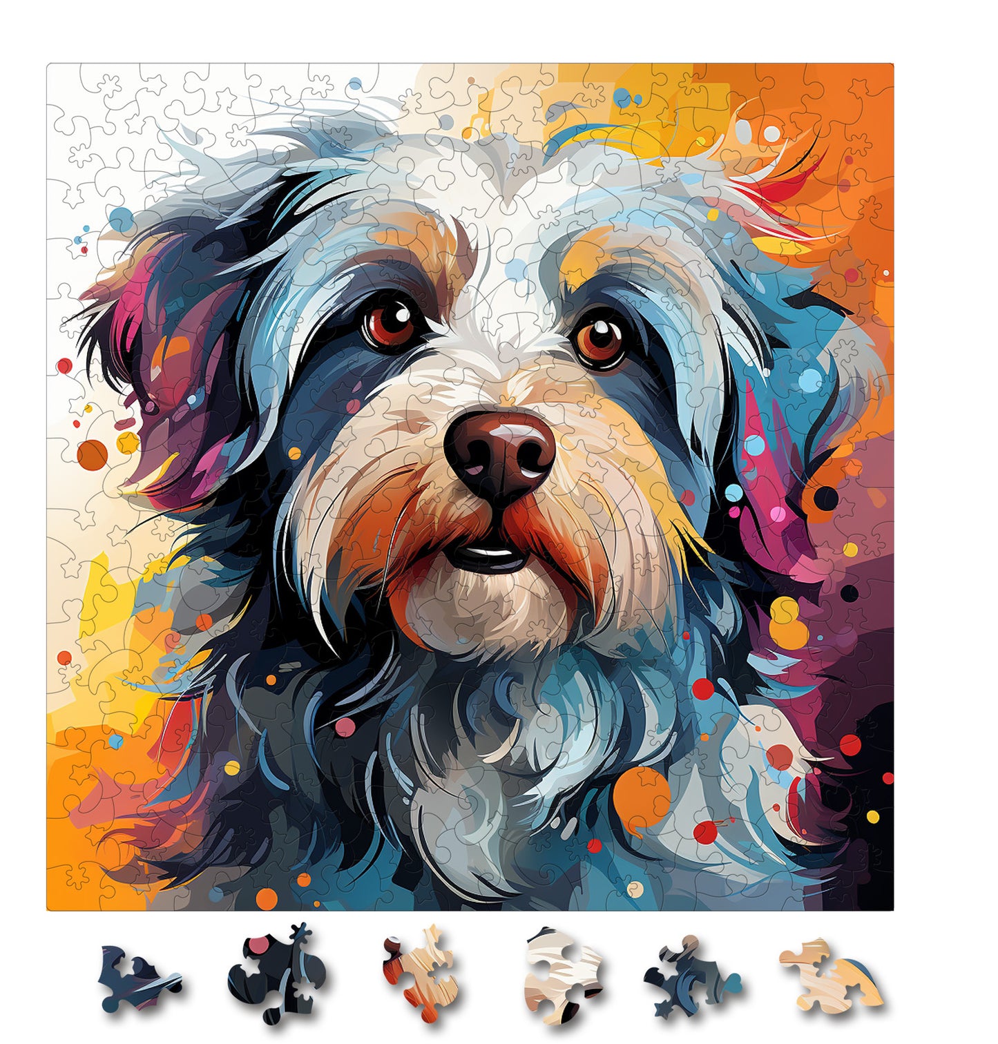 Puzzle cu Caini - Japanese Chin 3