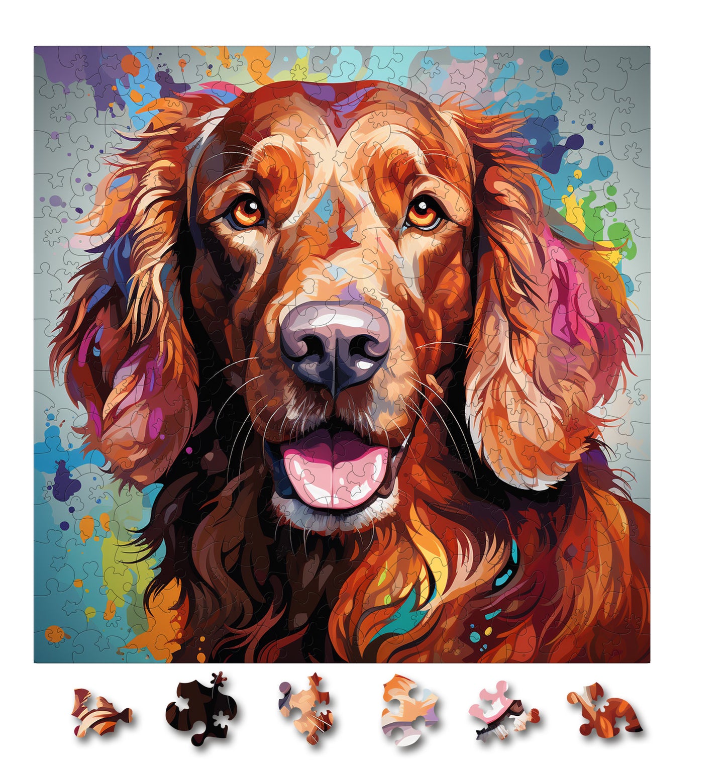 Puzzle cu Caini - Japanese Chin 3