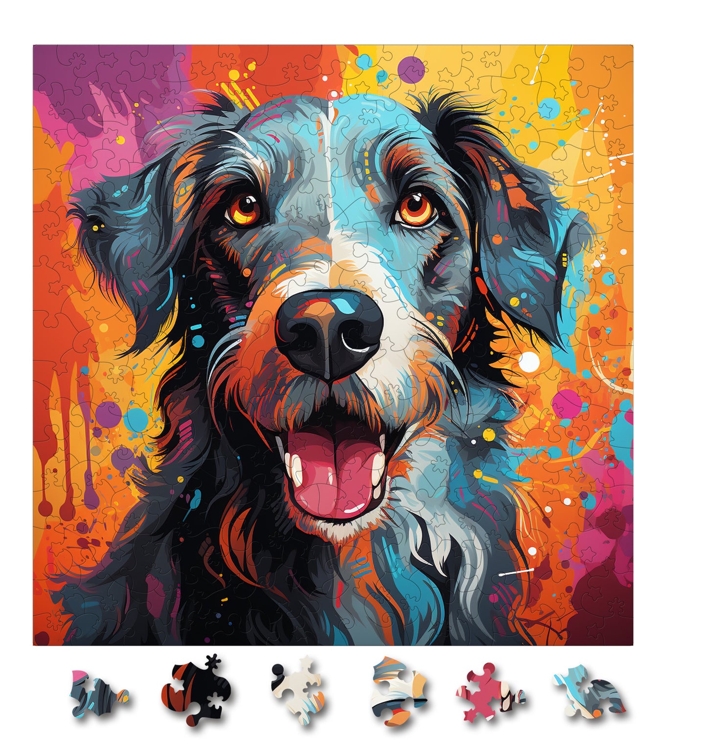 Puzzle cu Caini - Japanese Chin 3