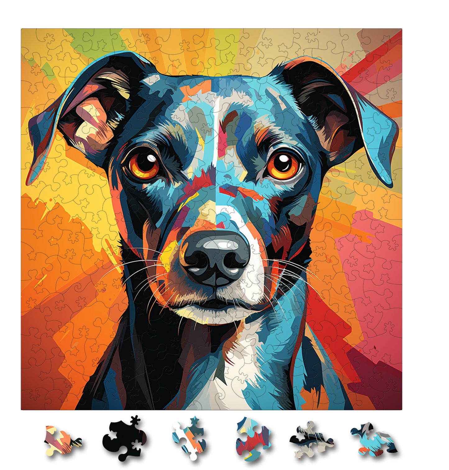 Puzzle cu Caini - Japanese Chin 3