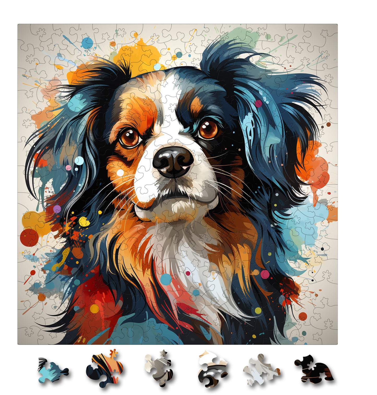 Puzzle cu Caini - Japanese Chin 3