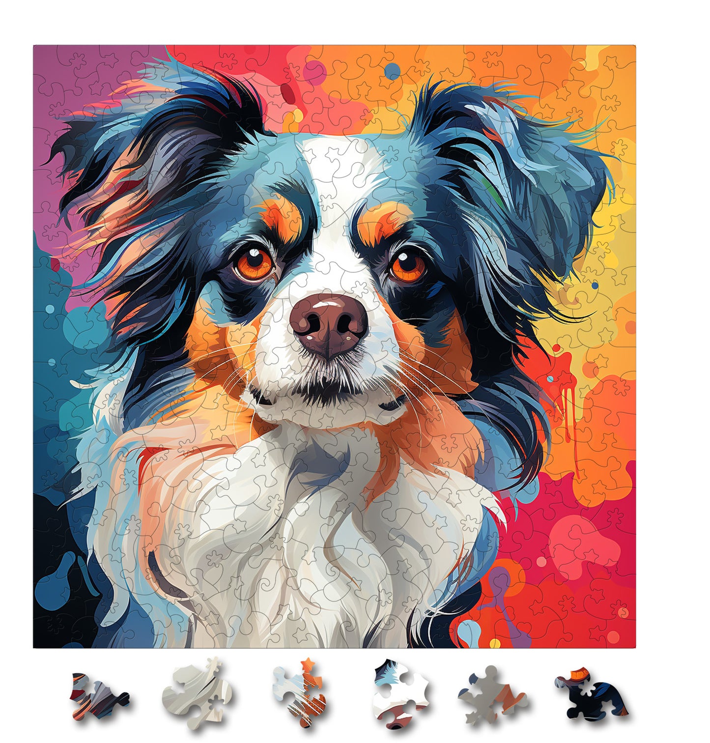 Puzzle cu Caini - Japanese Chin 3