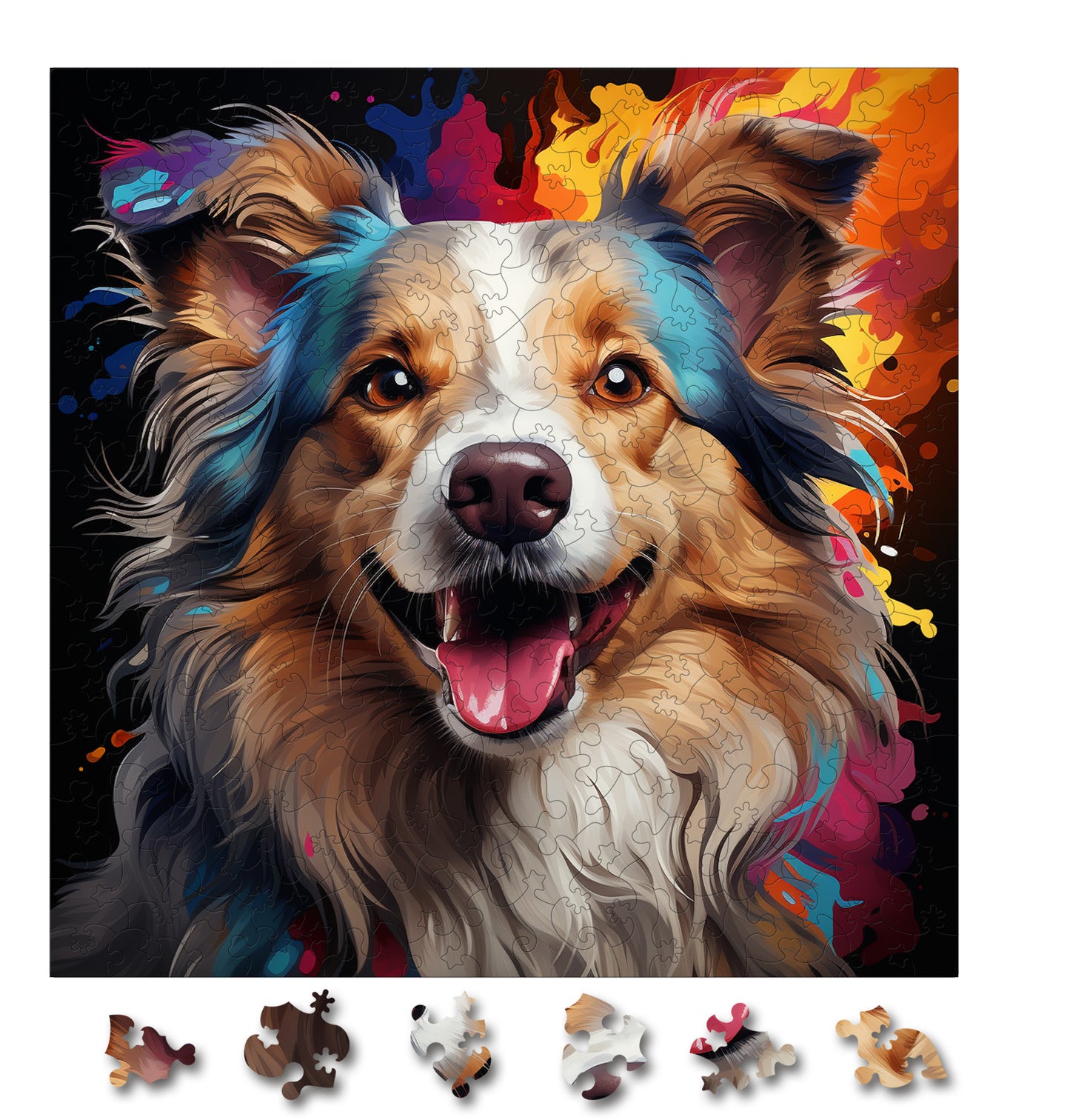 Puzzle cu Animale - Caini - Keeshonden 1