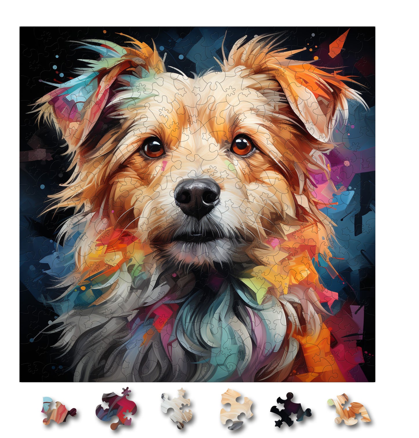Puzzle cu Animale - Caini - Keeshonden 3