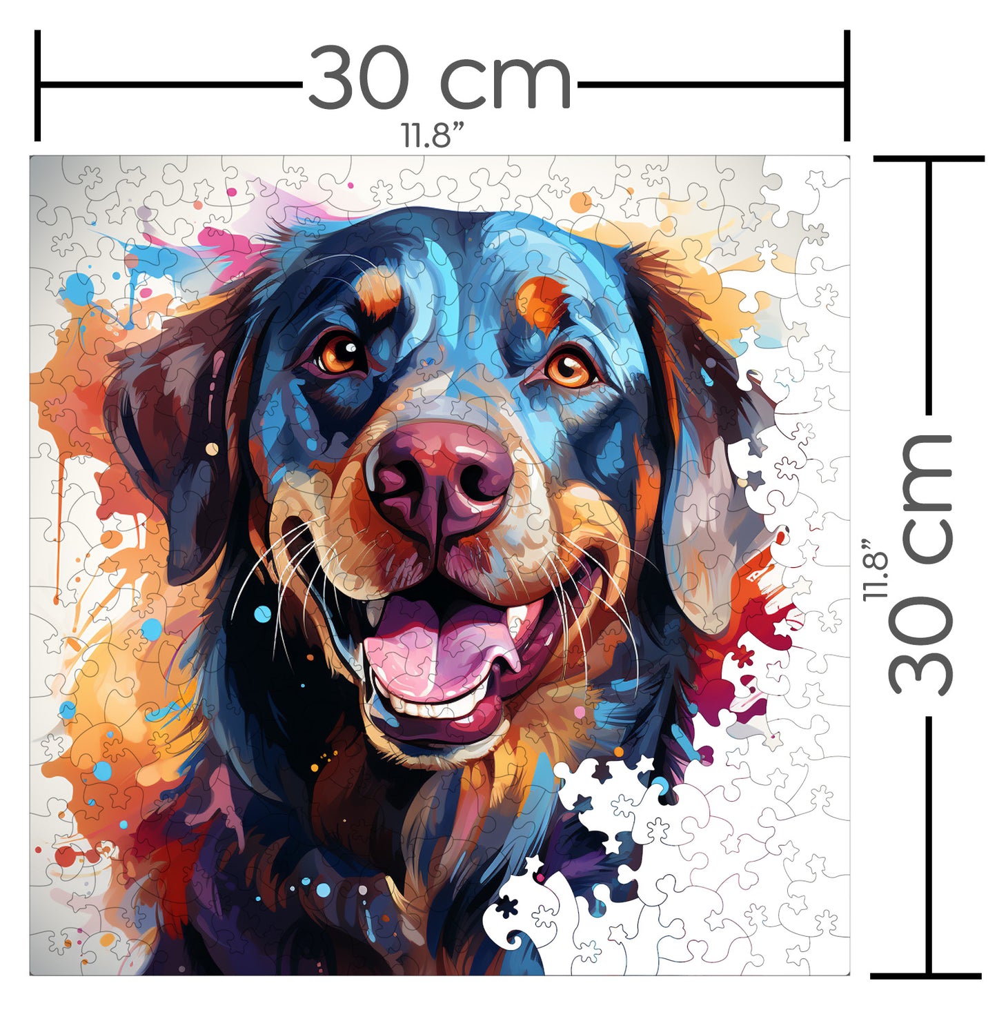 Puzzle cu Animale - Caini - Labrador Retriever 1 - 200 piese - 30 x 30 cm