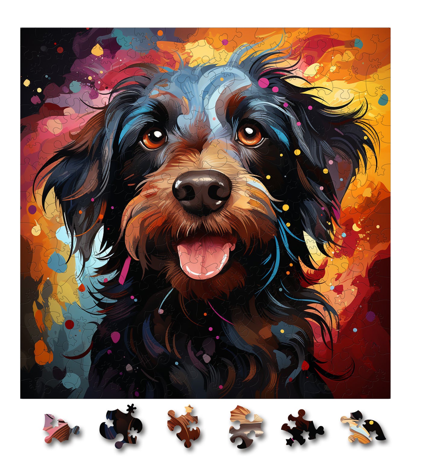 Puzzle cu Animale - Caini - Lagotti Romagnoli 4