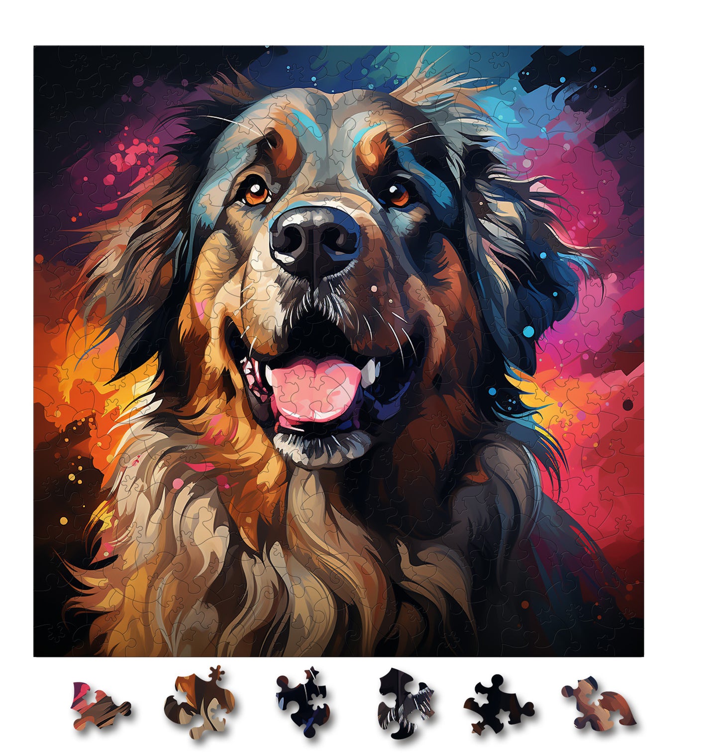 Puzzle cu Animale - Caini - Leonberger 4