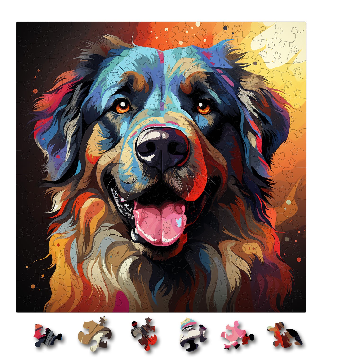 Puzzle cu Animale - Caini - Leonberger 3