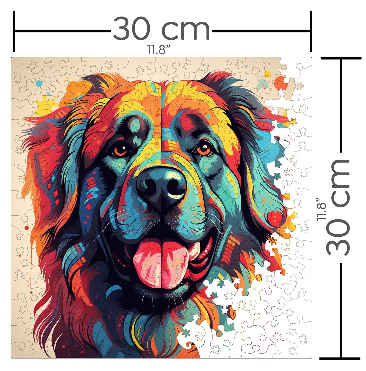 Puzzle cu Animale - Caini - Leonberger 1 - 200 piese - 30 x 30 cm