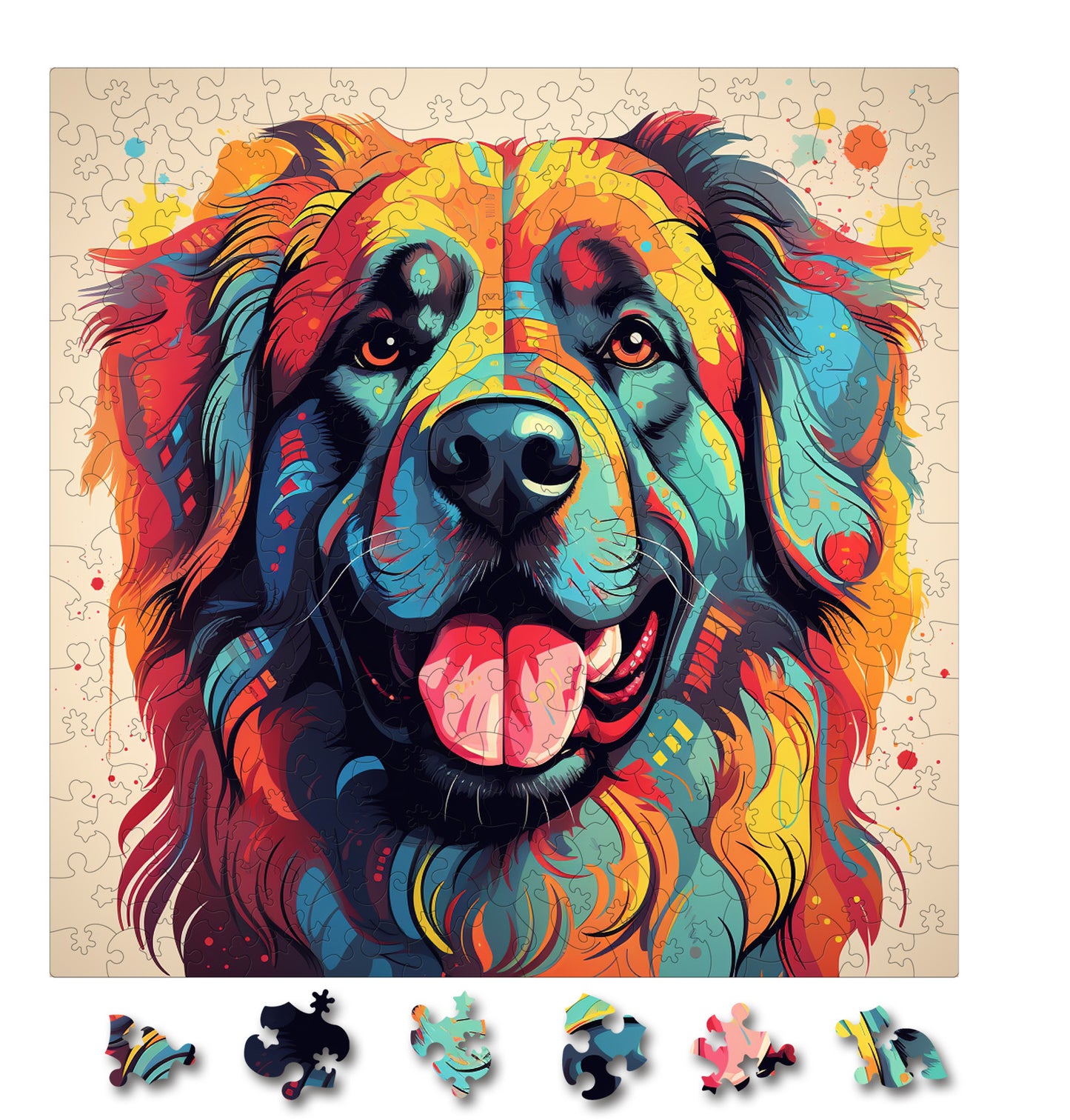 Puzzle cu Animale - Caini - Leonberger 1