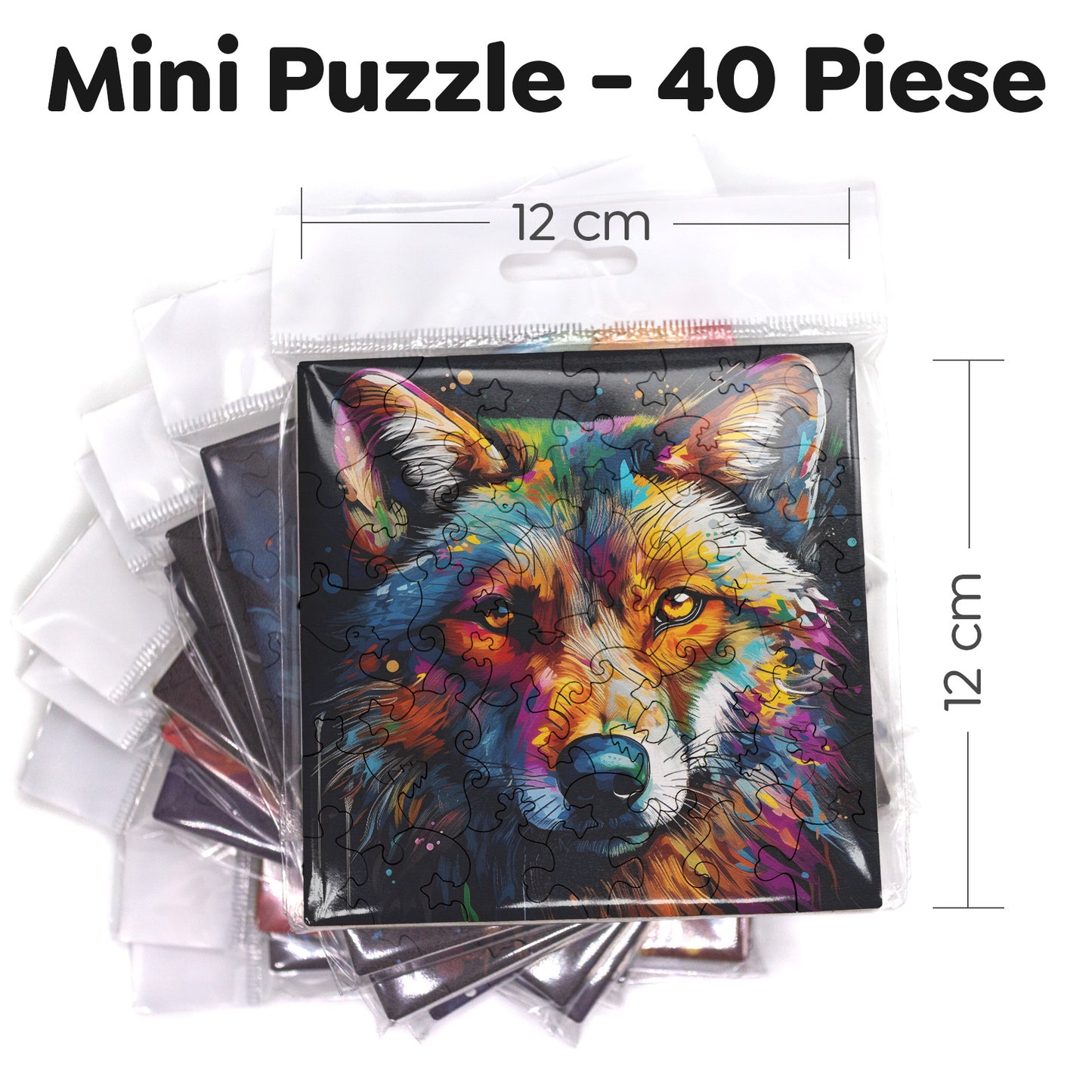 Puzzle cu Animale - Lup 3