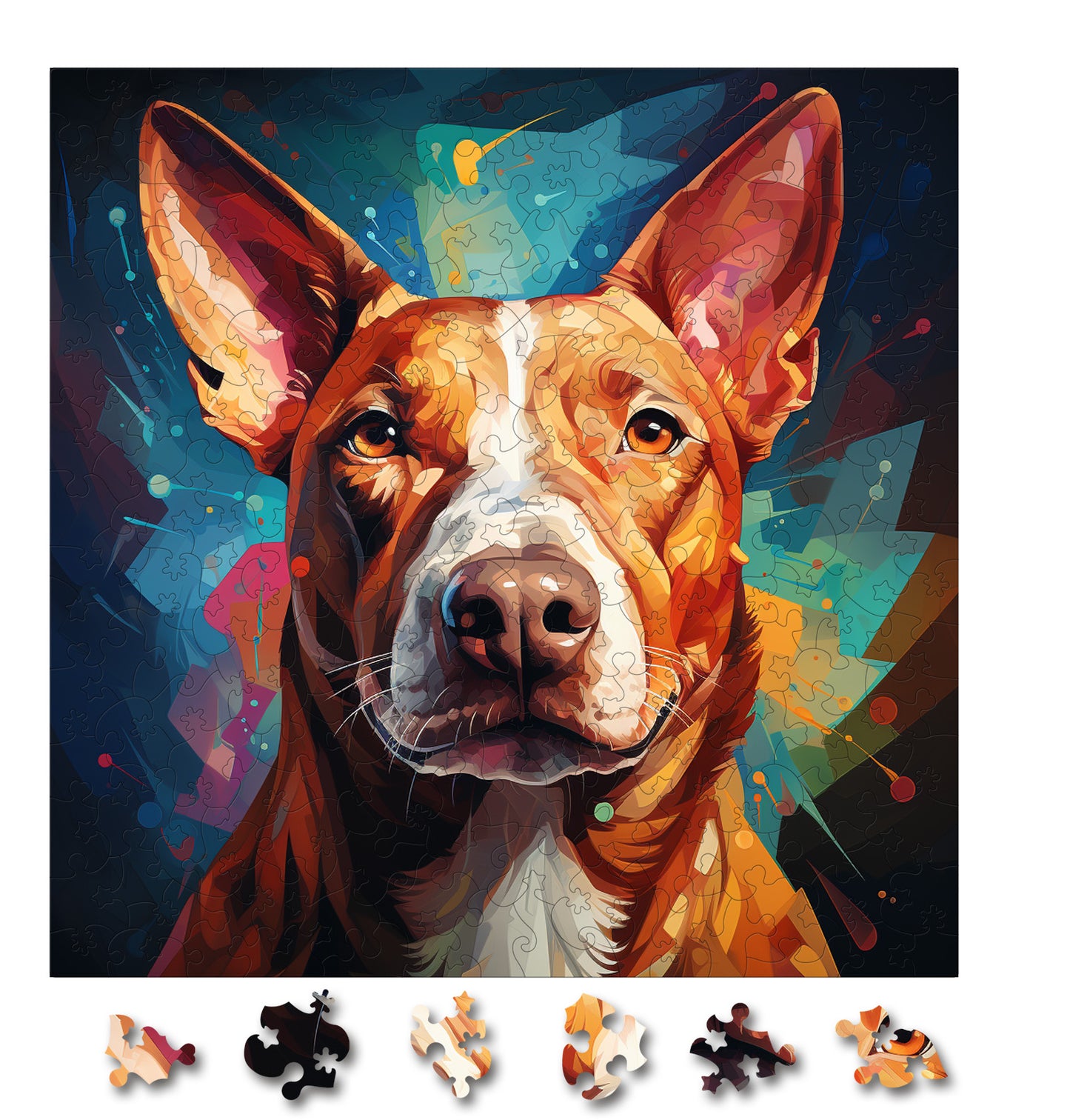 Puzzle cu Animale - Caini - Miniature Bull Terrier 4
