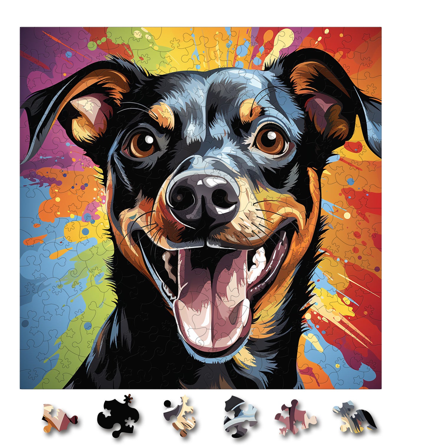 Puzzle cu Animale - Caini - Miniature Pinscher 1