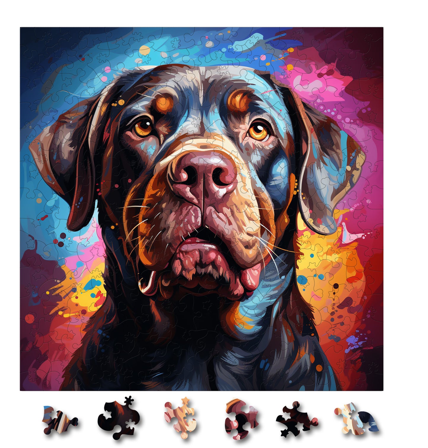Puzzle cu Animale - Caini - Neapolitan Mastiff 1