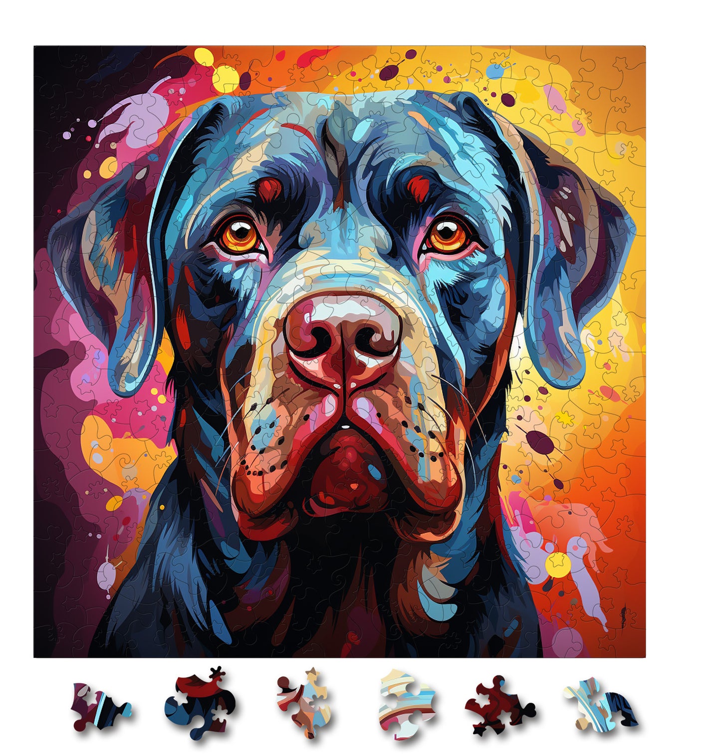 Puzzle cu Animale - Caini - Neapolitan Mastiff 4