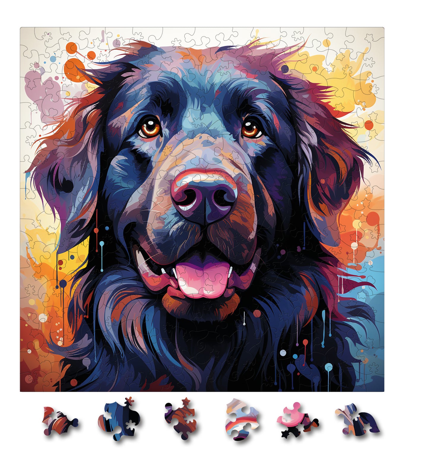 Puzzle cu Animale - Caini - Newfoundland 2 - 200 piese - 30 x 30 cm