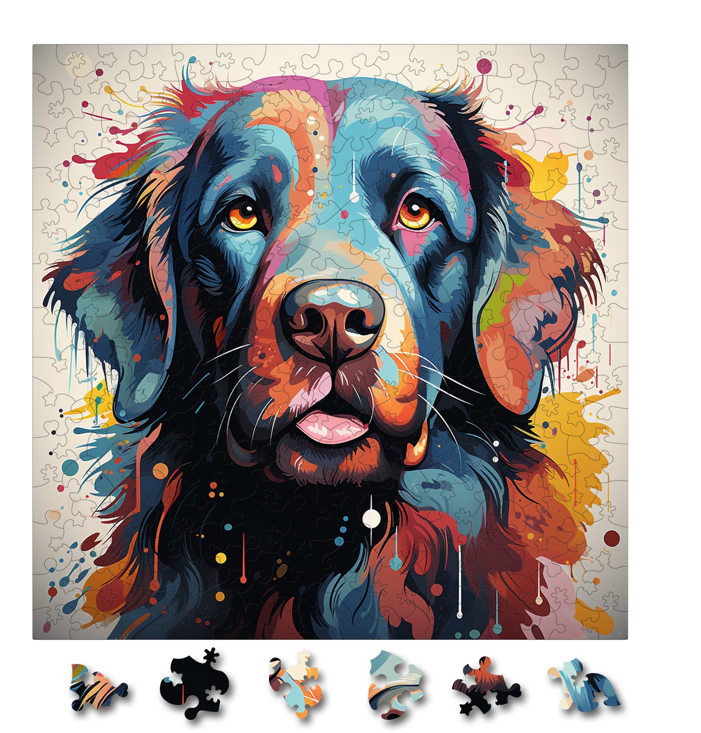 Puzzle cu Animale - Caini - Newfoundland 4
