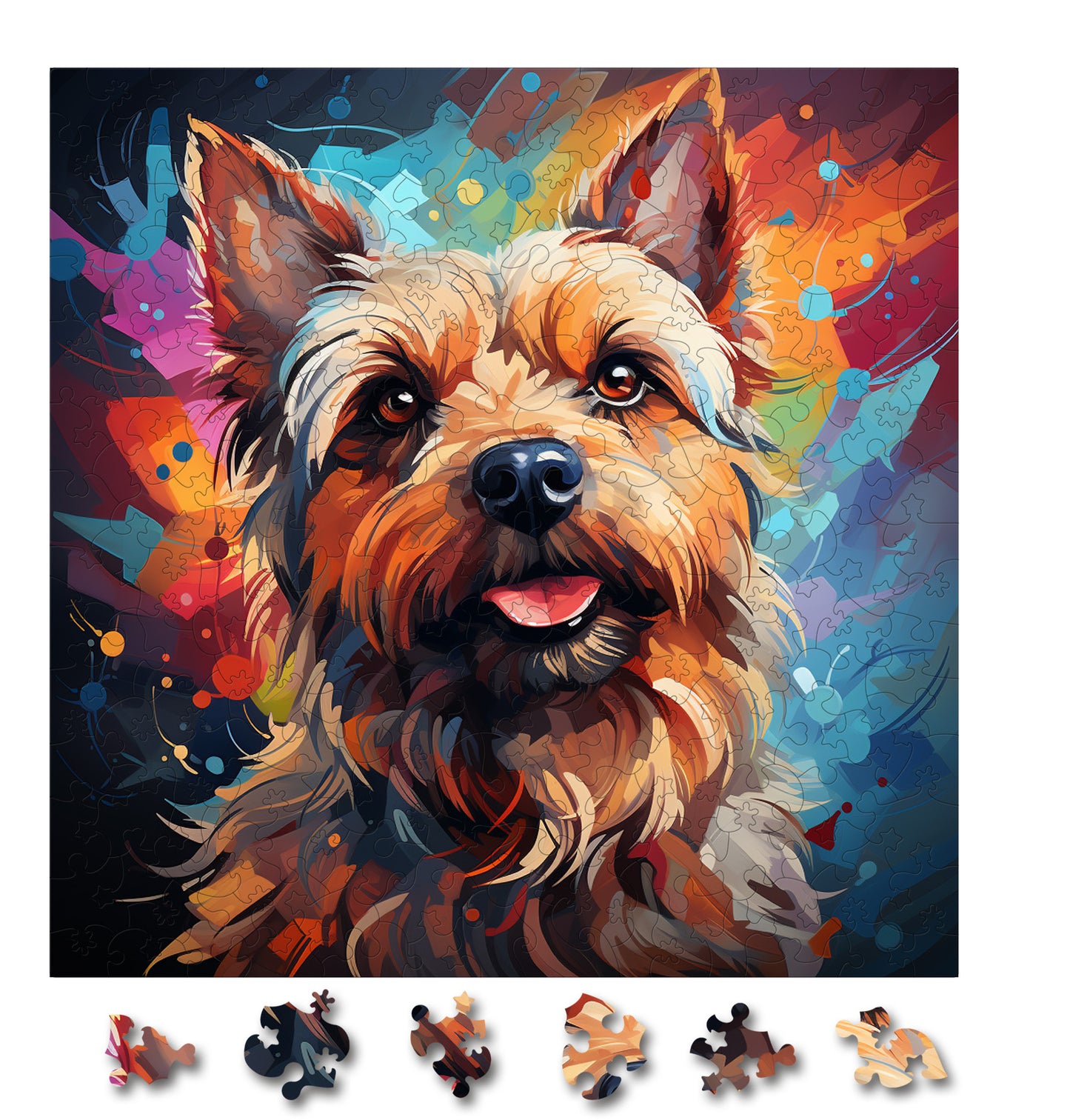 Puzzle cu Animale - Caini - Norwich Terrier 2