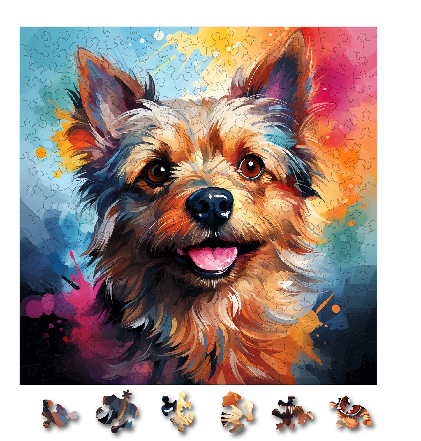 Puzzle cu Animale - Caini - Norwich Terrier 3