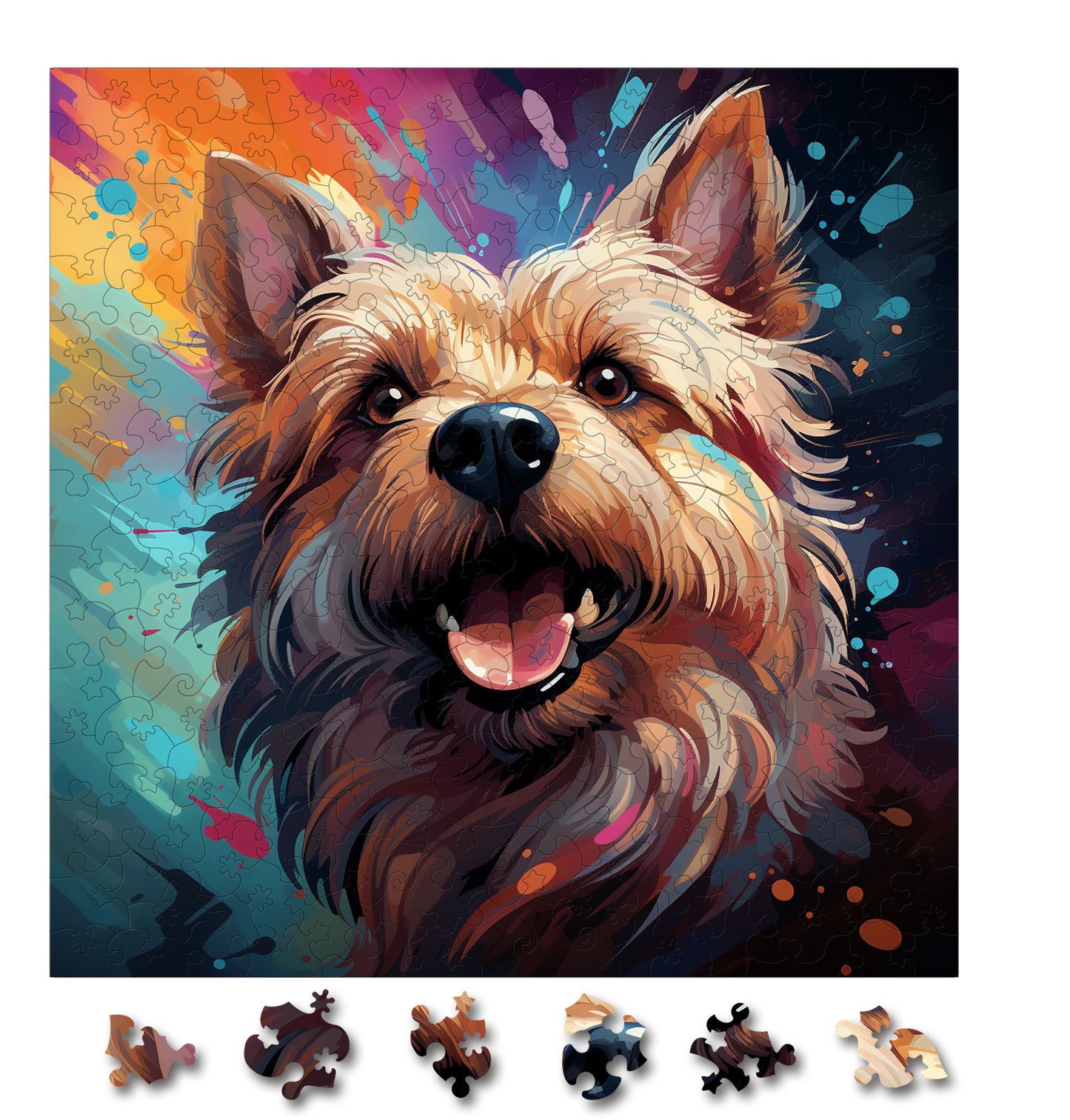 Puzzle cu Animale - Caini - Norwich Terrier 4