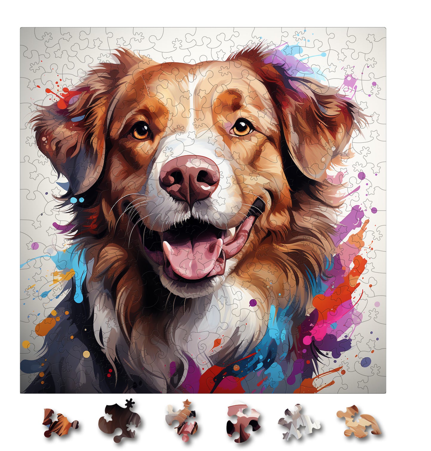Puzzle cu Animale - Caini - Nova Scotia Duck Tolling Retrieve 1