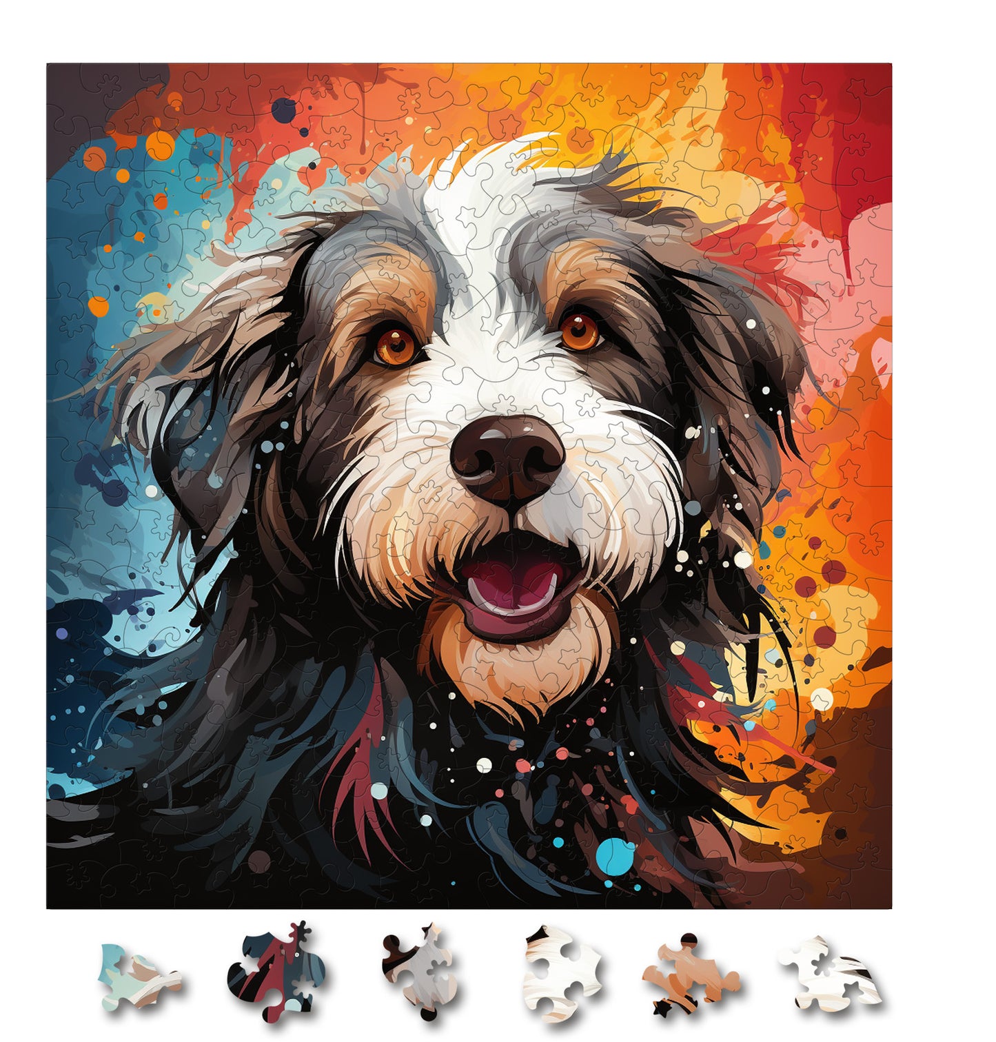 Puzzle cu Caini - Old English Sheep Dog 1