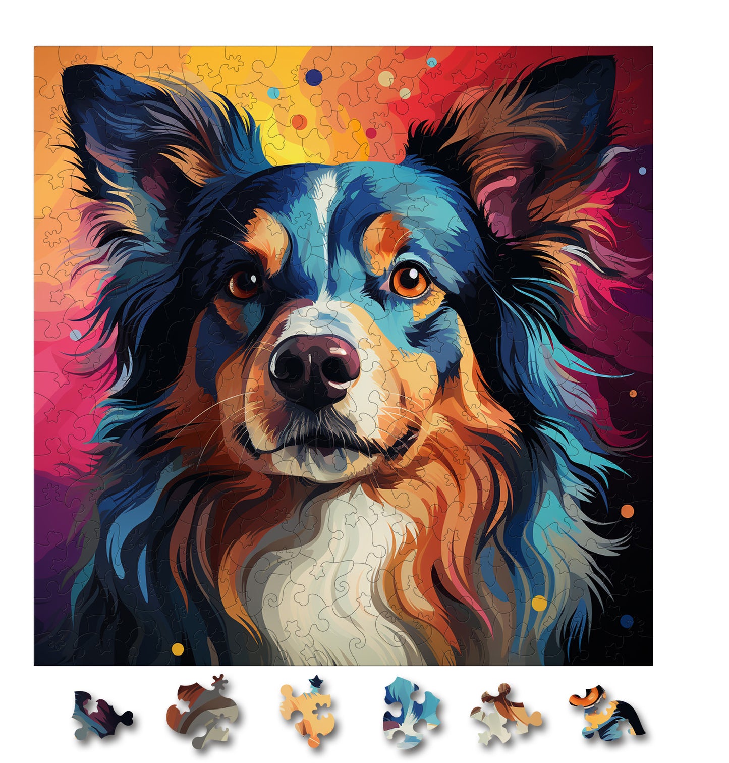 Puzzle cu Caini - Papillon 2