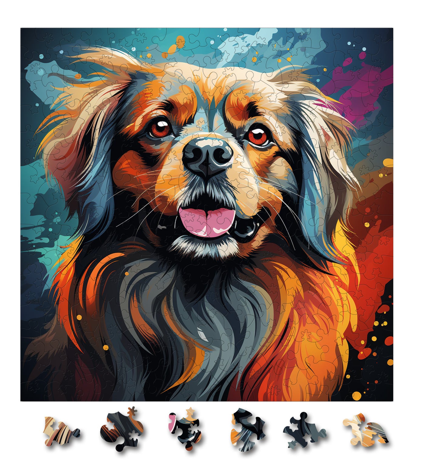 Puzzle cu Animale - Caini - Pekingese 4 - 200 piese - 30 x 30 cm