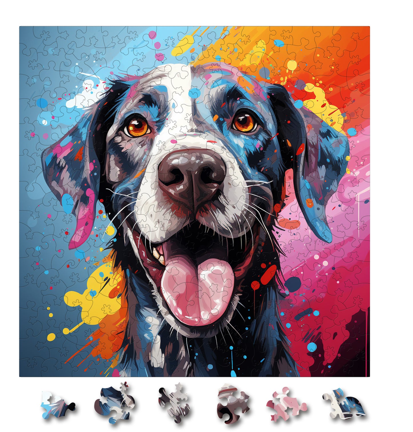 Puzzle cu Animale - Caini - Pointer 3 - 200 piese - 30 x 30 cm