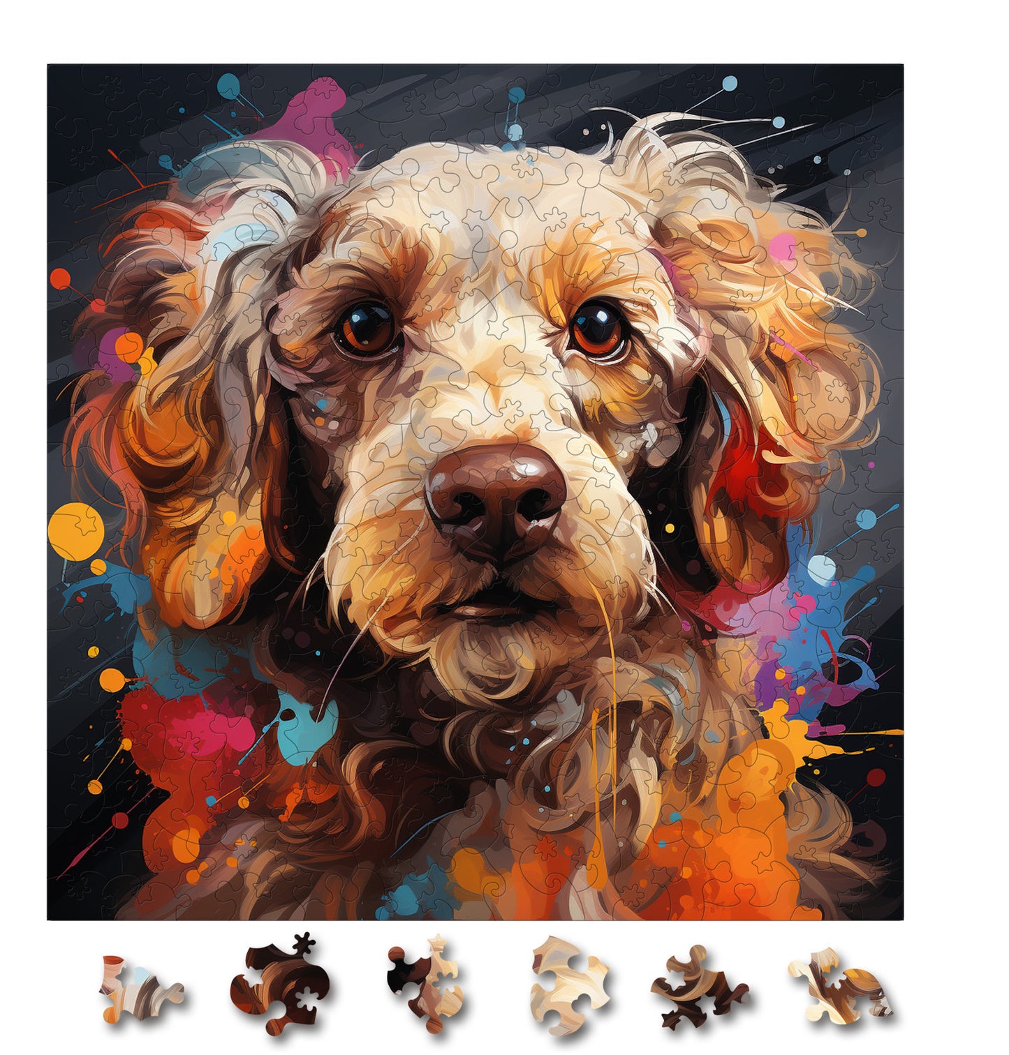 Puzzle cu Caini - Poodle 1