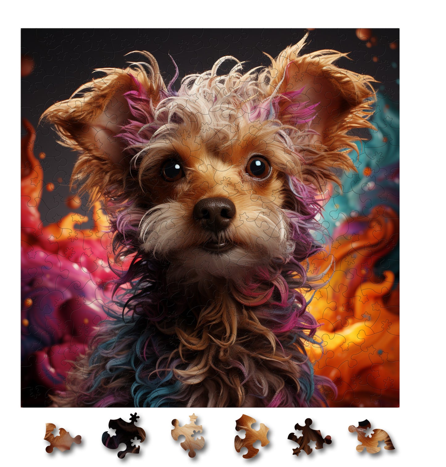 Puzzle cu Caini - Poodle 2