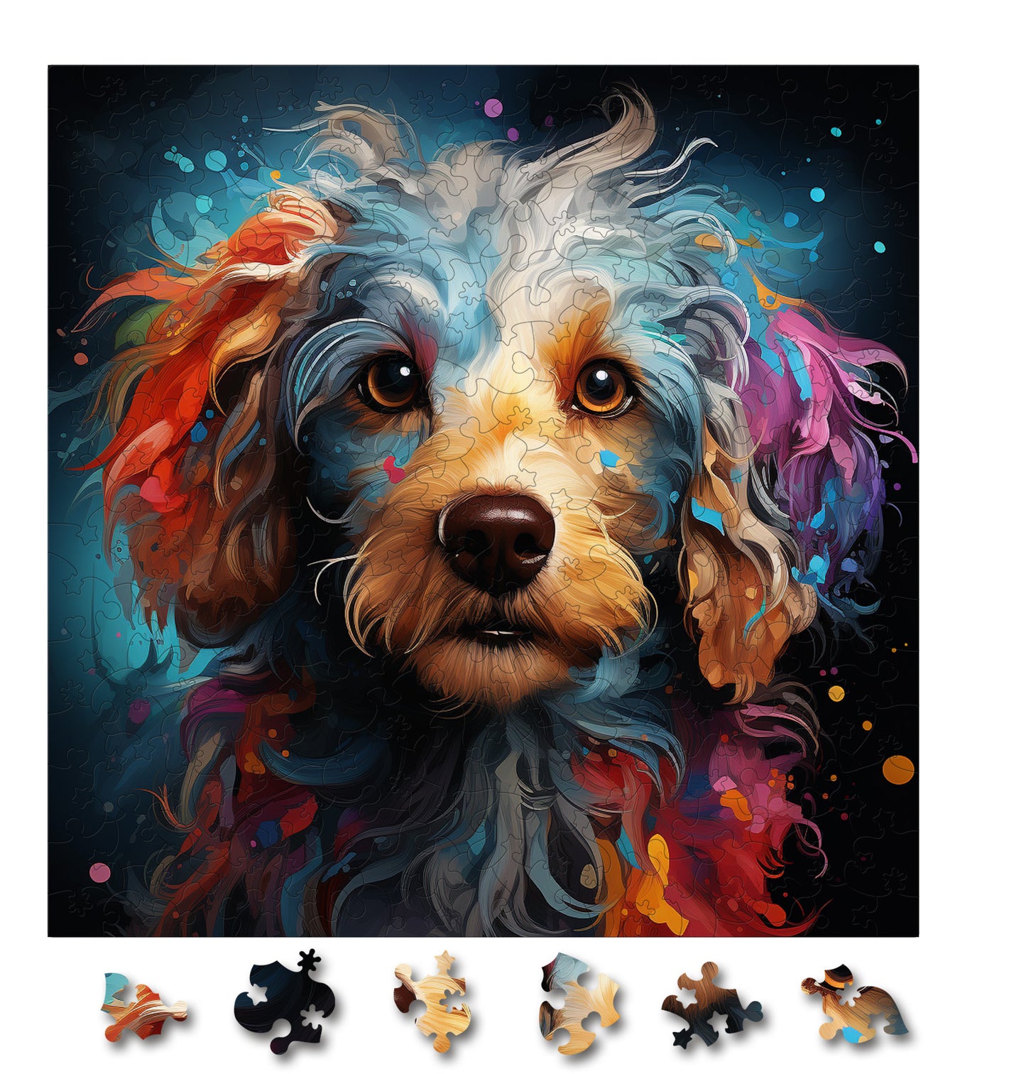 Puzzle cu Caini - Poodle 3
