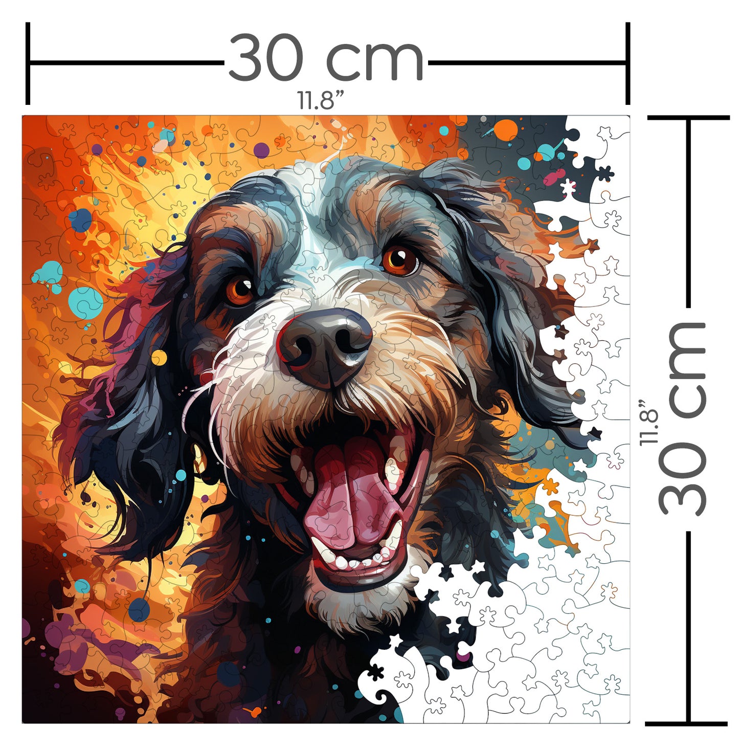 Puzzle cu Animale - Caini - Portuguese Water 2 - 200 piese - 30 x 30 cm