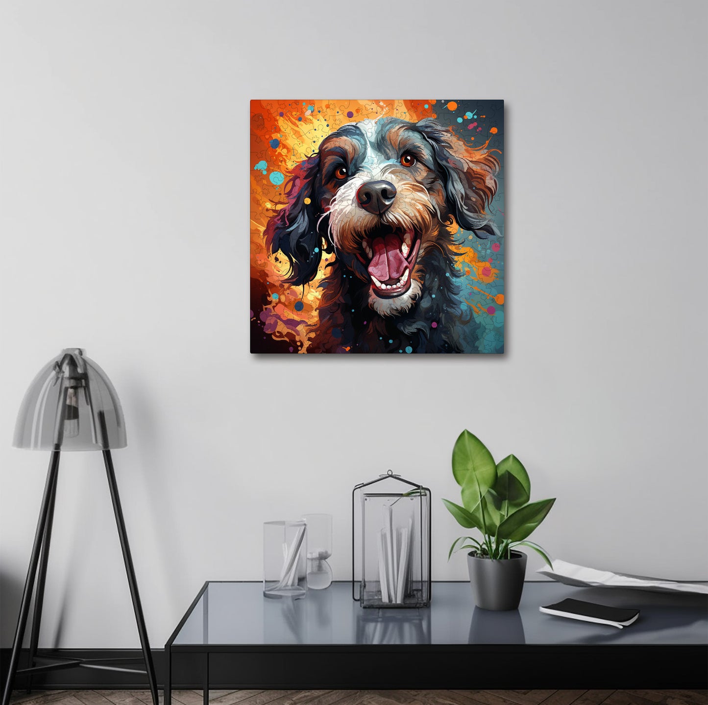 Puzzle cu Animale - Caini - Portuguese Water 2 - 200 piese - 30 x 30 cm