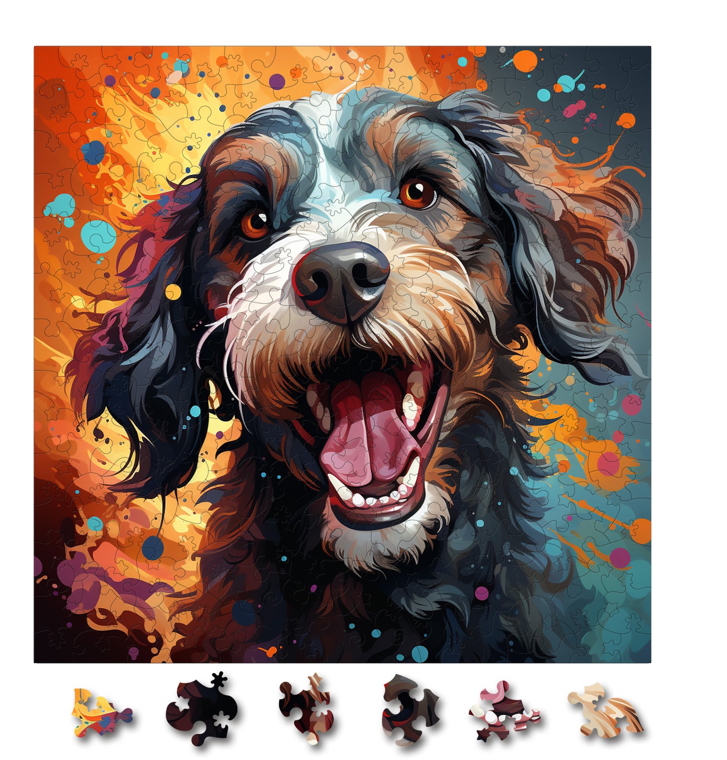 Puzzle cu Animale - Caini - Portuguese Water 2 - 200 piese - 30 x 30 cm