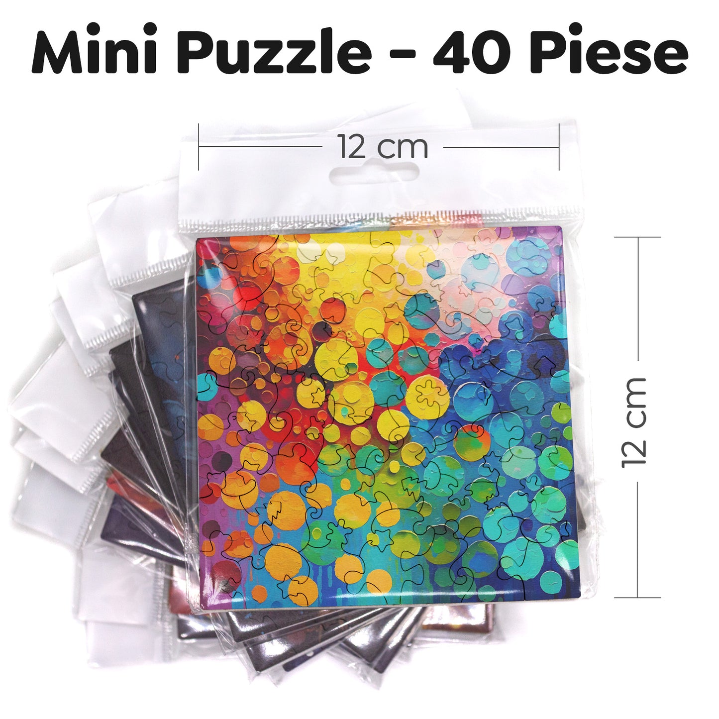 Puzzle Abstract - Rainbow Dots