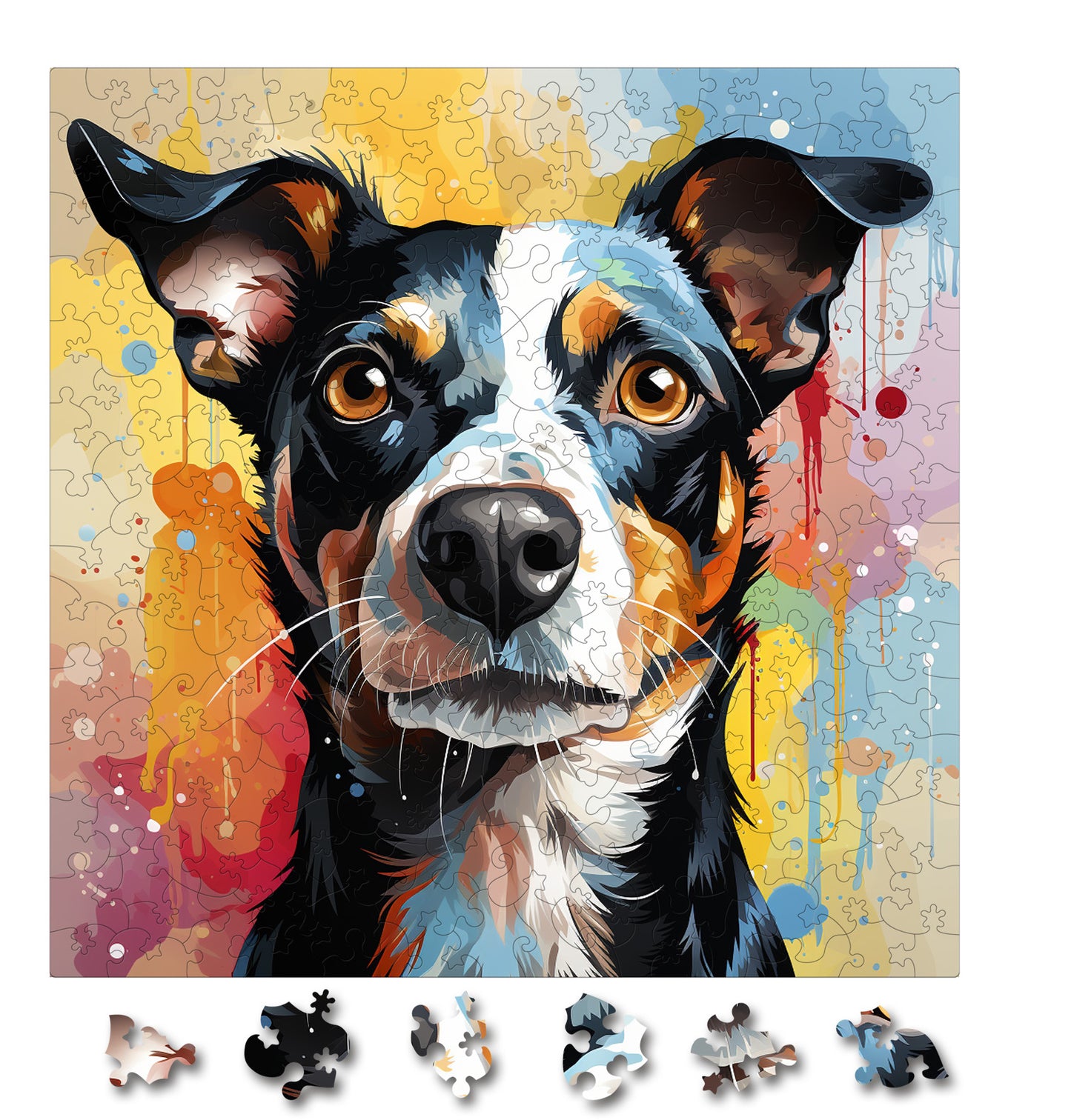 Puzzle cu Caini - Rat Terrier 1